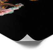 Bigfoot hat Bilder Poster (Ecke)