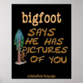 Bigfoot hat Bilder Poster (Vorne)