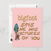 Bigfoot hat Bilder Postkarte (Vorne/Hinten)