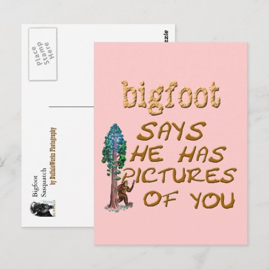 Bigfoot hat Bilder Postkarte (Vorne/Hinten)