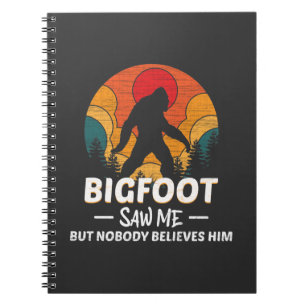 Bigfoot hat mich gesehen, aber niemand glaubt ihm notizblock