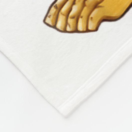 Bigfoot Heart Hands Funny Sasquatch Lover Valentin Fleecedecke (Ecke)