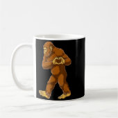 Bigfoot Heart Hands Funny Sasquatch Lover Valentin Kaffeetasse (Links)
