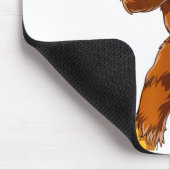 Bigfoot Heart Hands Funny Sasquatch Lover Valentin Mousepad (Ecke)