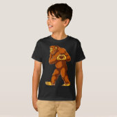 Bigfoot Heart Hands Funny Sasquatch Lover Valentin T-Shirt (Vorne ganz)
