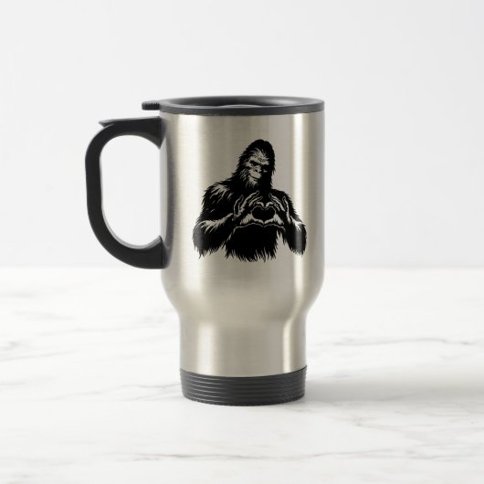 Bigfoot Heart Hands Reisebecher (Links)