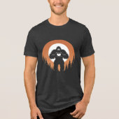 Bigfoot Heart Hands Tri-Blend Shirt (Vorderseite)