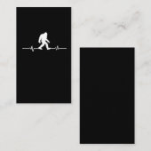 Bigfoot Heartbeat Spaß Funny Sasquatsch Fan Visitenkarte (Vorne/Hinten)