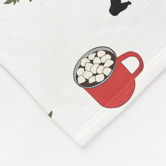 Bigfoot, heiße Kakao, Pine Tree, im Freien Fleecedecke (Ecke)