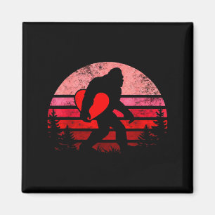 Bigfoot Herz Valentinstag Jungen Mädchen Kinder Li Magnet