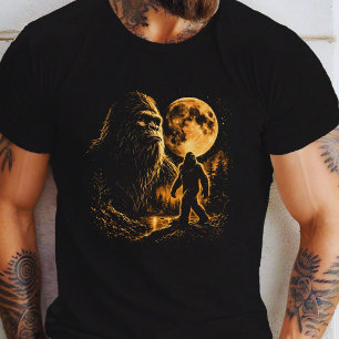 Bigfoot Heult zum Mond Vintage 90er Retro  T-Shirt