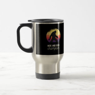Bigfoot Hide and Seek Champion - Lustiger Yeti Gla Reisebecher