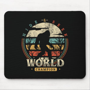 Bigfoot Hide And Seek Champion Shirt Sasquatch Cam Mousepad