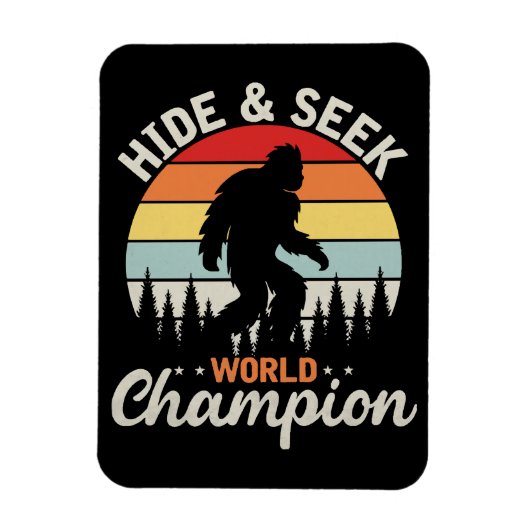 Bigfoot Hide and Seek World Champion Magnet (Vertikal)