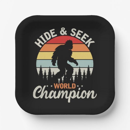 Bigfoot Hide and Seek World Champion Pappteller (Vorderseite)
