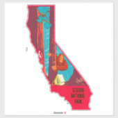 Bigfoot Hiding Sequoia Nationalpark 1938 Funny Aufkleber (Blatt)