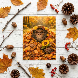 Bigfoot hinterlässt im Herbst eine Postkarte für G