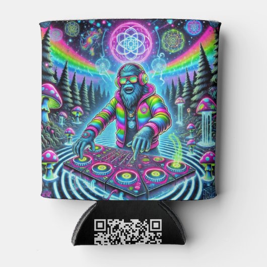 🚀 Bigfoot hob einfach seine Koozies auf! 🌌 Dosenkühler (Vorderseite)