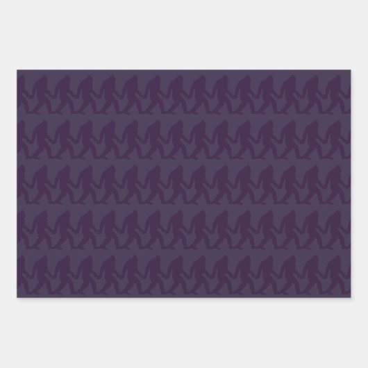 Bigfoot Holding Handstreifen Geschenkpapier Set (Vorderseite 2)