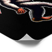 Bigfoot Holding Mexico Flag Funny Cinco De Mayo Poster (Ecke)