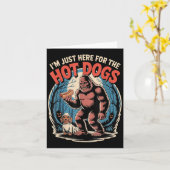 Bigfoot Hotdog Halloween Hund Lover Kostüm Funny F Karte (Gelbe Blume)