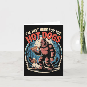 Bigfoot Hotdog Halloween Hund Lover Kostüm Funny F Karte