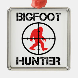 Bigfoot Hunter Funny Bigfoot Lover Ornament Aus Metall