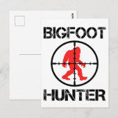 Bigfoot Hunter Funny Bigfoot Lover Postkarte (Vorne/Hinten)