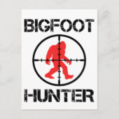 Bigfoot Hunter Funny Bigfoot Lover Postkarte (Vorderseite)