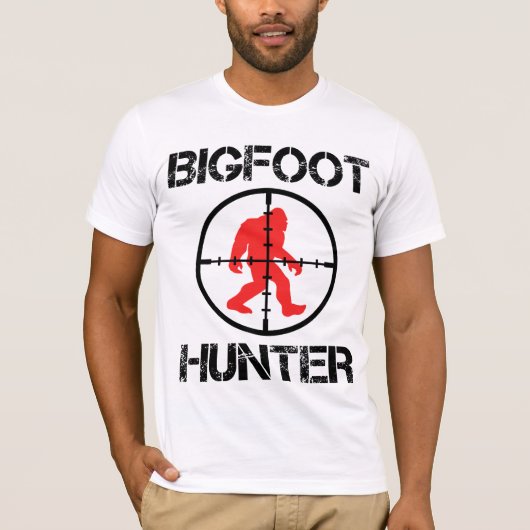 Bigfoot Hunter Funny Bigfoot Lover T-Shirt (Vorderseite)