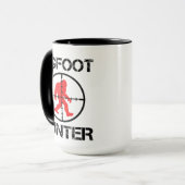 Bigfoot Hunter Funny Bigfoot Lover Tasse (Vorderseite Links)