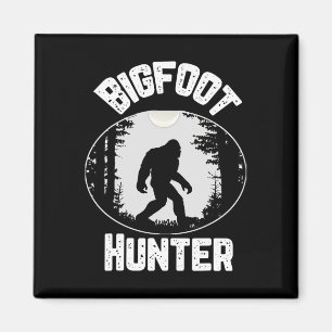 Bigfoot Hunter Sasquatch Funny Spaß Magnet