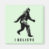 Bigfoot Ich glaube, anpassbarer Text Magnet (Vorne)