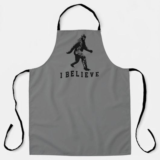 Bigfoot Ich glaube, anpassbarer Text Schürze (Vorderseite)