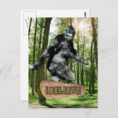 Bigfoot Ich glaube Postcard Postkarte (Vorne/Hinten)