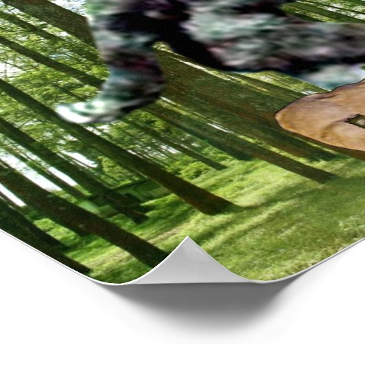 Bigfoot Ich glaube, Print Poster (Ecke)