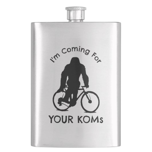 Bigfoot Ich komme für Ihre KOMs Flachmann (Vorderseite)