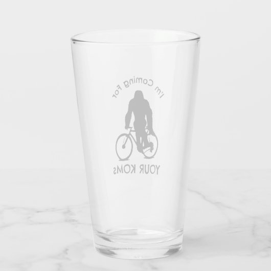 Bigfoot Ich komme für Ihre KOMs Glas (Rückseite)