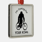 Bigfoot Ich komme für Ihre KOMs Ornament Aus Metall (Rechts)