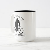 Bigfoot Ich komme für Ihre KOMs Zweifarbige Tasse (Vorderseite Links)