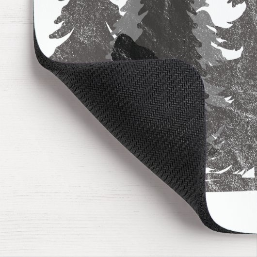 Bigfoot im Fores Sasquatch Yeti Mousepad (Ecke)