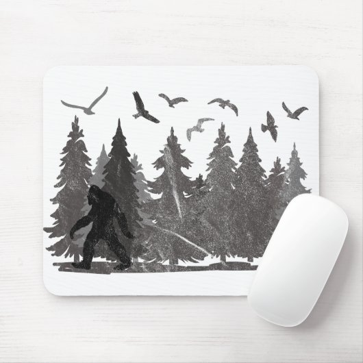 Bigfoot im Fores Sasquatch Yeti Mousepad (Mit Mouse)