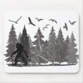 Bigfoot im Fores Sasquatch Yeti Mousepad (Vorne)