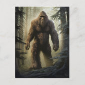 Bigfoot im Forest Postcard Postkarte (Vorderseite)