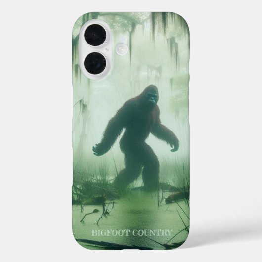 Bigfoot im Sumpf Case-Mate iPhone Hülle (Rückseite)