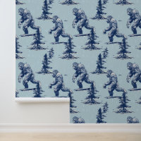 Bigfoot im Wald in Blue