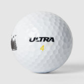 Bigfoot im Wald Sasquatch Yeti Golfball (Logo)