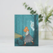 Bigfoot in den Wald. Postkarte (Stehend Vorderseite)