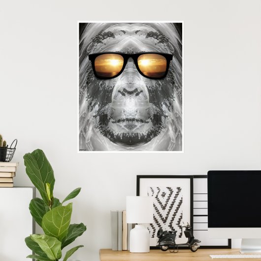 Bigfoot in Shades Poster (Heimbüro)
