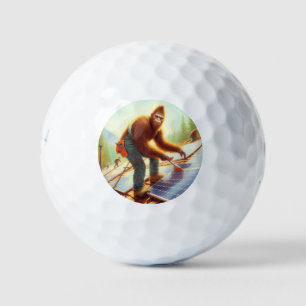 Bigfoot Installation von Solarmodulen Golfball
